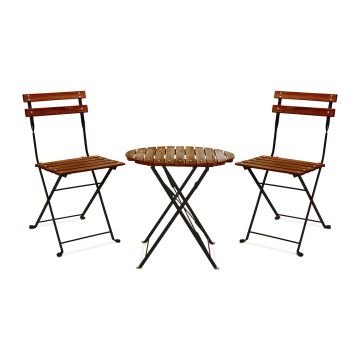 Avolio Bistro' - Bistrot Set Da Giardino Ricondizionato Frankystar Teak