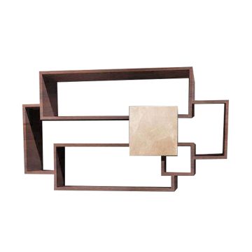 Sorrento - Mensole di design, scaffale a parete in legno melaminico 132x30xH75 cm, diversi colori Frankystar 