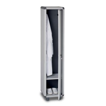 EASY - Mobile spogliatoio in PVC 1 anta con chiave Garofalo Grigio 50%