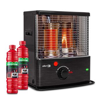 Stufa portatile Zibro by Toyotomi RS30 - 3000 W (con stoppino) Toyotomi Nero
