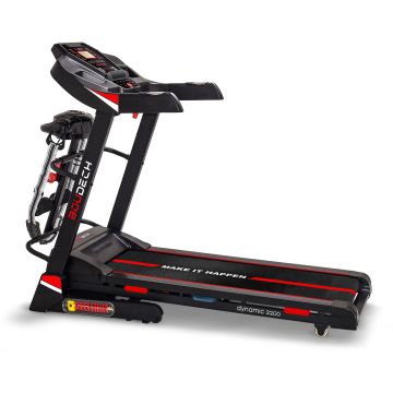 Dynamic 2200 - Tapis roulant elettrico pieghevole con fascia anticellulite Boudech Nero