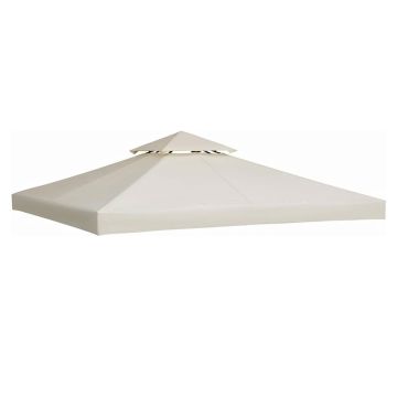 Telo superiore per gazebo da giardino 3x3 m, con airvent Brixo Bianco