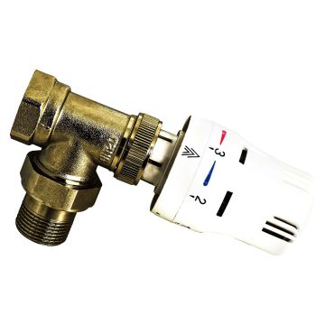 Valvola termostatica per termoarredo ⌀ 1/2" Frankystar Grigio 50%