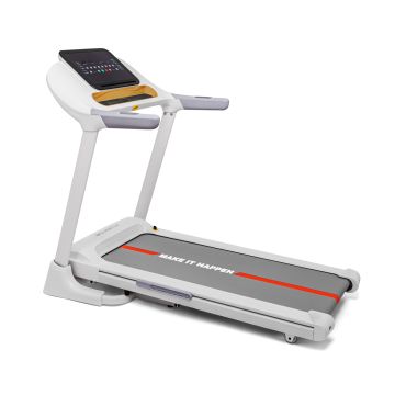 Vega 2500 - Tapis roulant elettrico pieghevole con inclinazione automatica e cardiofrequenzimetro Boudech Bianco