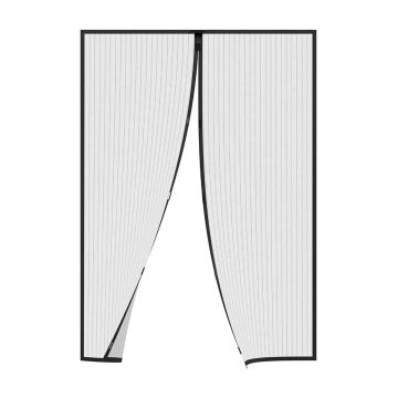 Zanzariera universale tenda magnetica a calamita per porta finestra 100x220 cm, colore nero Your Self Nero