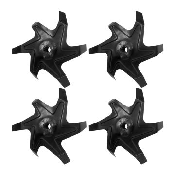 Set Di 4 Zappette Per Motozappa 52Cc Boudech Nero